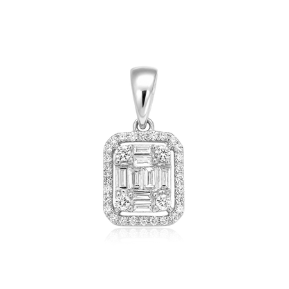 TAKA Jewellery Illusion Diamond Pendant 18K