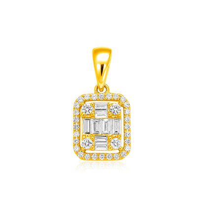 TAKA Jewellery Illusion Diamond Pendant 18K