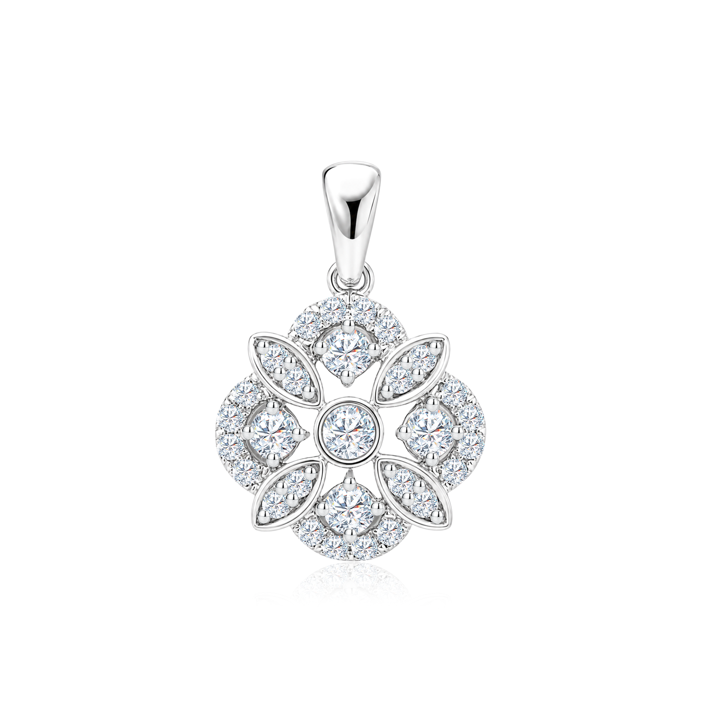 TAKA Jewellery Cresta Diamond Pendant 18K