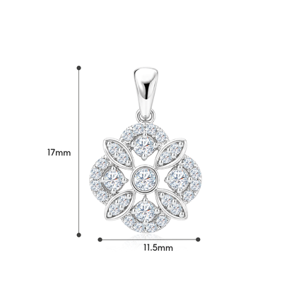TAKA Jewellery Cresta Diamond Pendant 18K