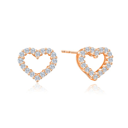 TAKA Jewellery Emotion Heart Diamond Earrings 18K Gold