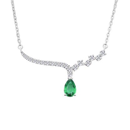TAKA Jewellery Spectra Blue Sapphire / Ruby / Emerald Diamond Necklace 18K