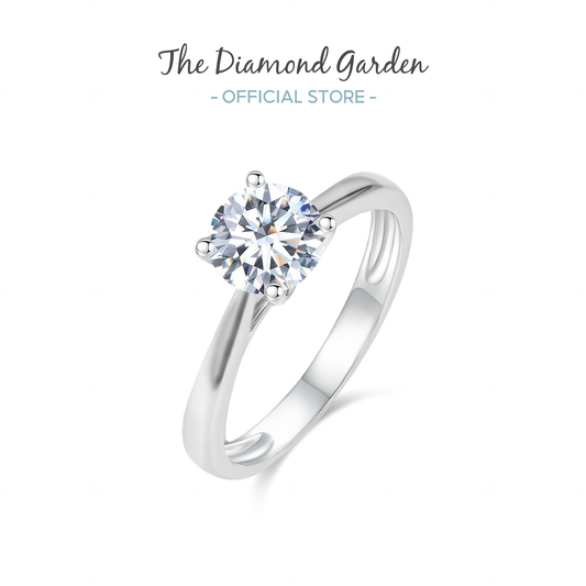 TDG 10K Gold Lab Grown Diamond Classic Solitaire Ring - 1.5CT±