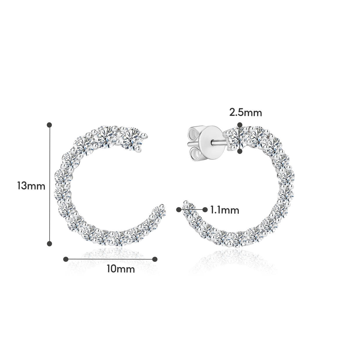 [PROMO] TAKA Jewellery Lab Grown Diamond Earrings 10K Gold