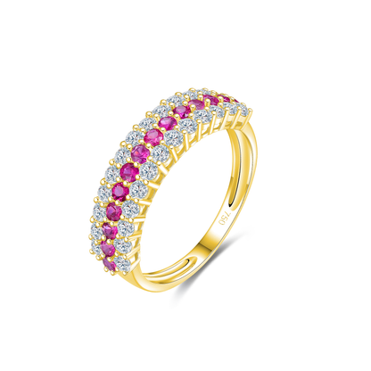 TAKA Jewellery Spectra Sapphire Diamond Ring 18K Gold