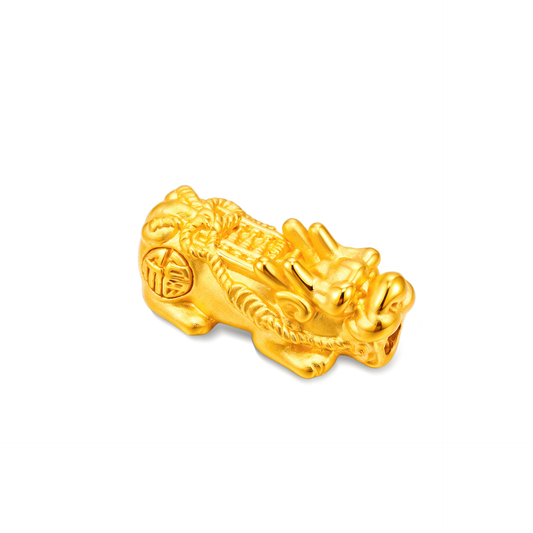 TAKA Jewellery 999 Pure Gold Wealth Pixiu 8mm Beads Bracelet