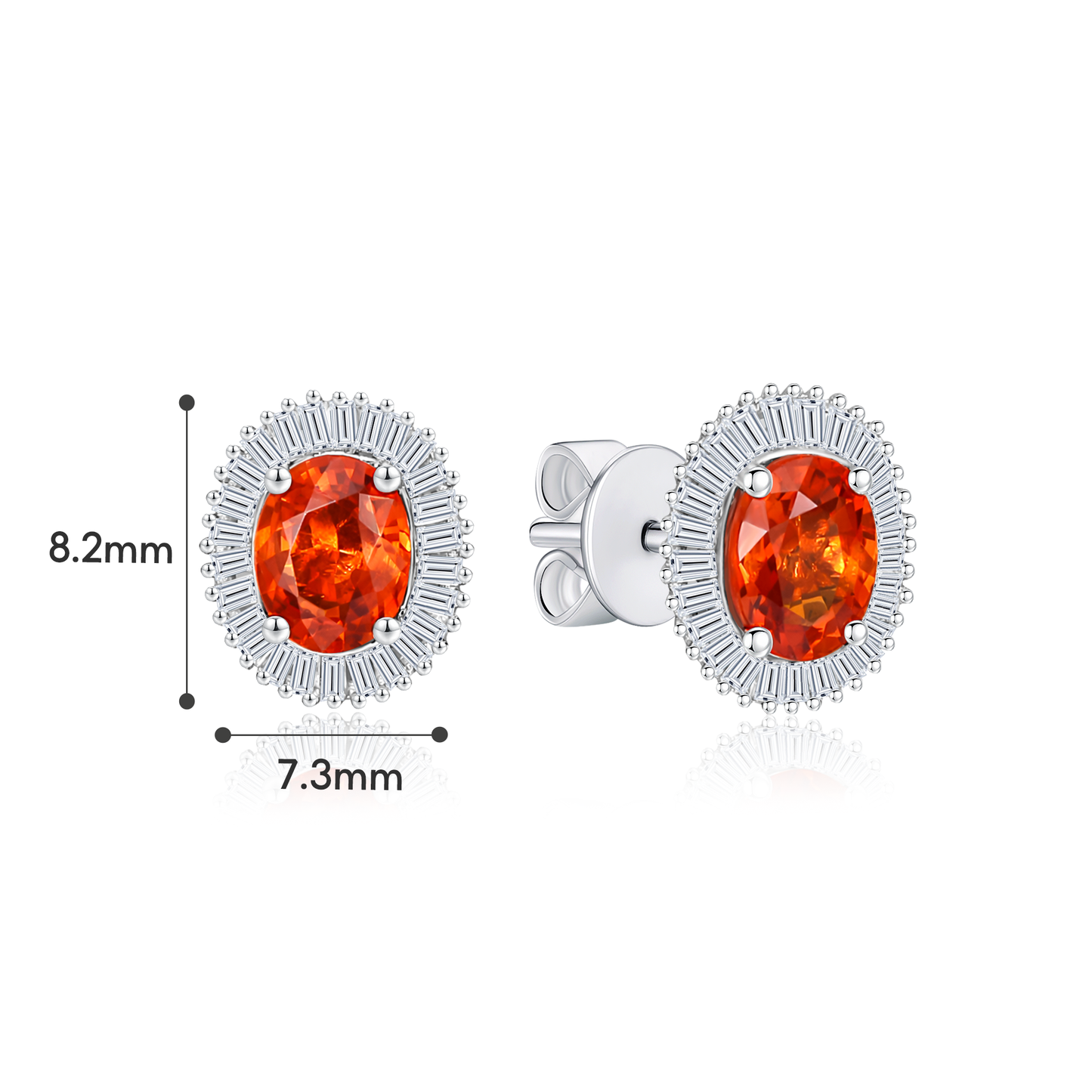 TAKA Jewellery Spectra Sapphire Diamond Earrings 18K