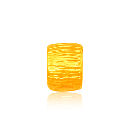 TAKA Jewellery Rustic Barrel 999 Pure Gold Charm