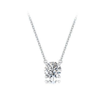 TAKA Jewellery Lab Grown Solitaire Diamond Necklace 10K Gold