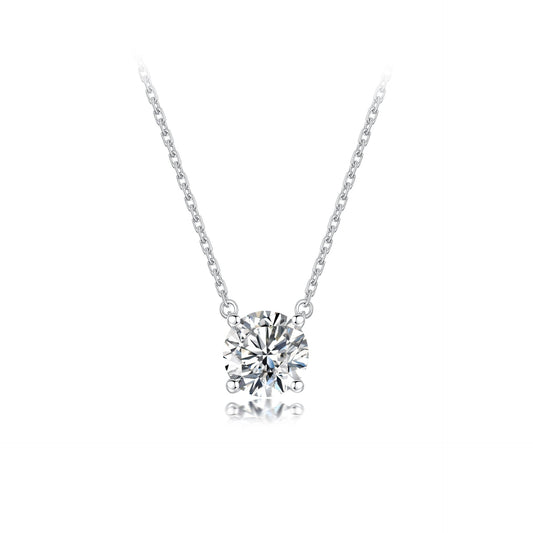 TAKA Jewellery Lab Grown Solitaire Diamond Necklace 10K Gold