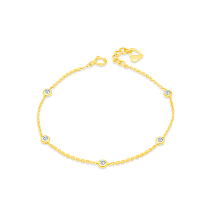 TAKA Jewellery Stellar Diamond Bracelet 9K Gold