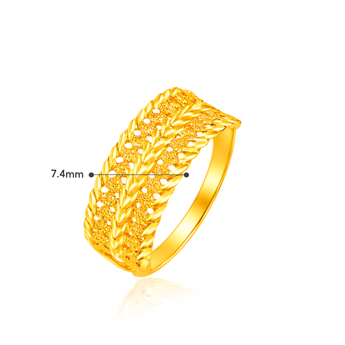 TAKA Jewellery 916 Gold Ring