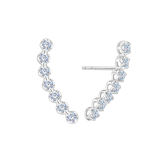 TAKA Jewellery Cresta Diamond Earrings 9K