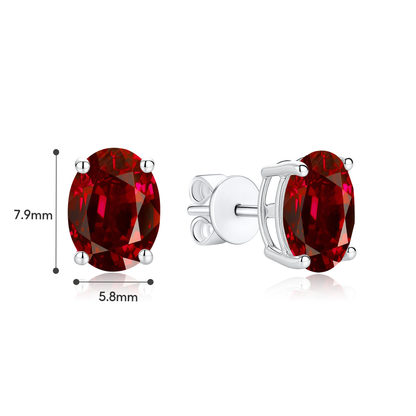 TAKA Jewellery Lab Grown Sapphire Earrings 10K Gold