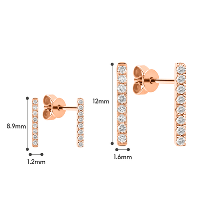 TAKA Jewellery Diamond Earrings 9K Gold
