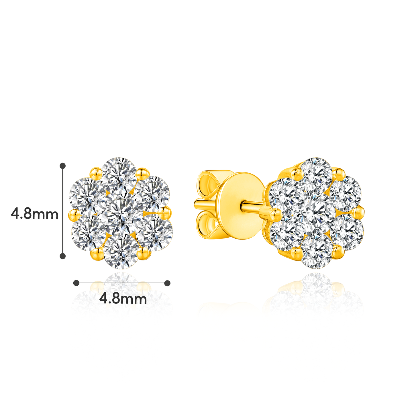 TAKA Jewellery Galaxe Diamond Earrings 18K Gold