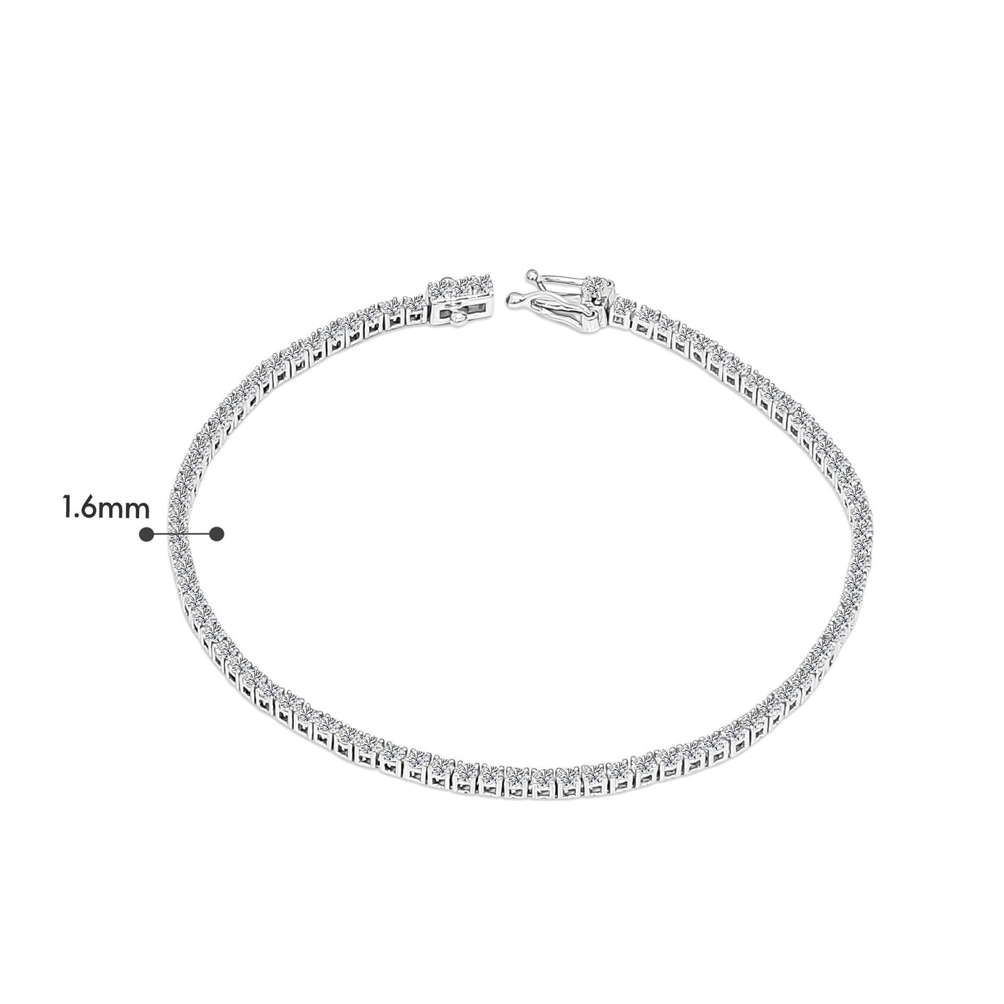 TAKA Jewellery Lab Grown Diamond Tennis Bracelet 10K Gold