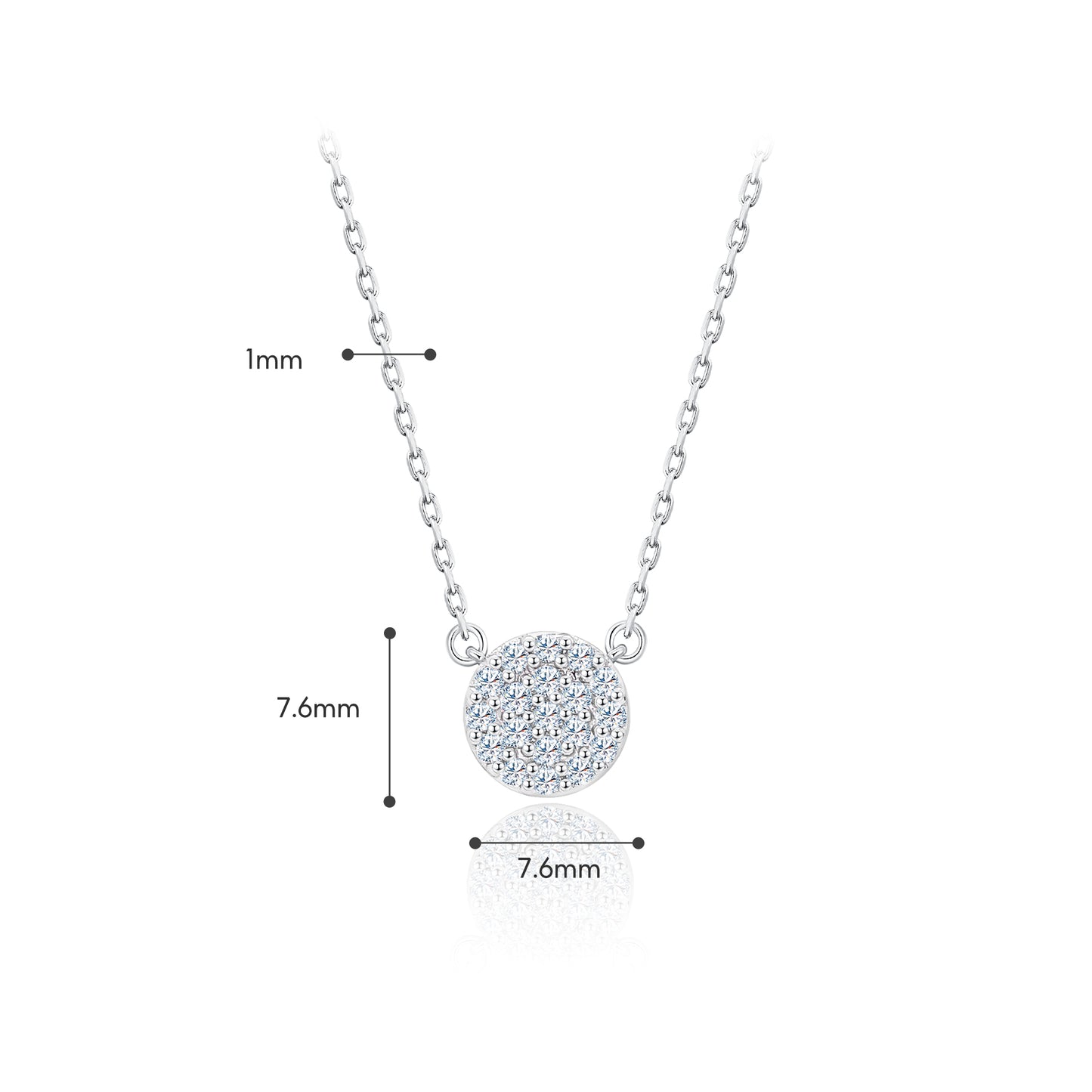 TAKA Jewellery Dainty Diamond Necklace 9K Gold