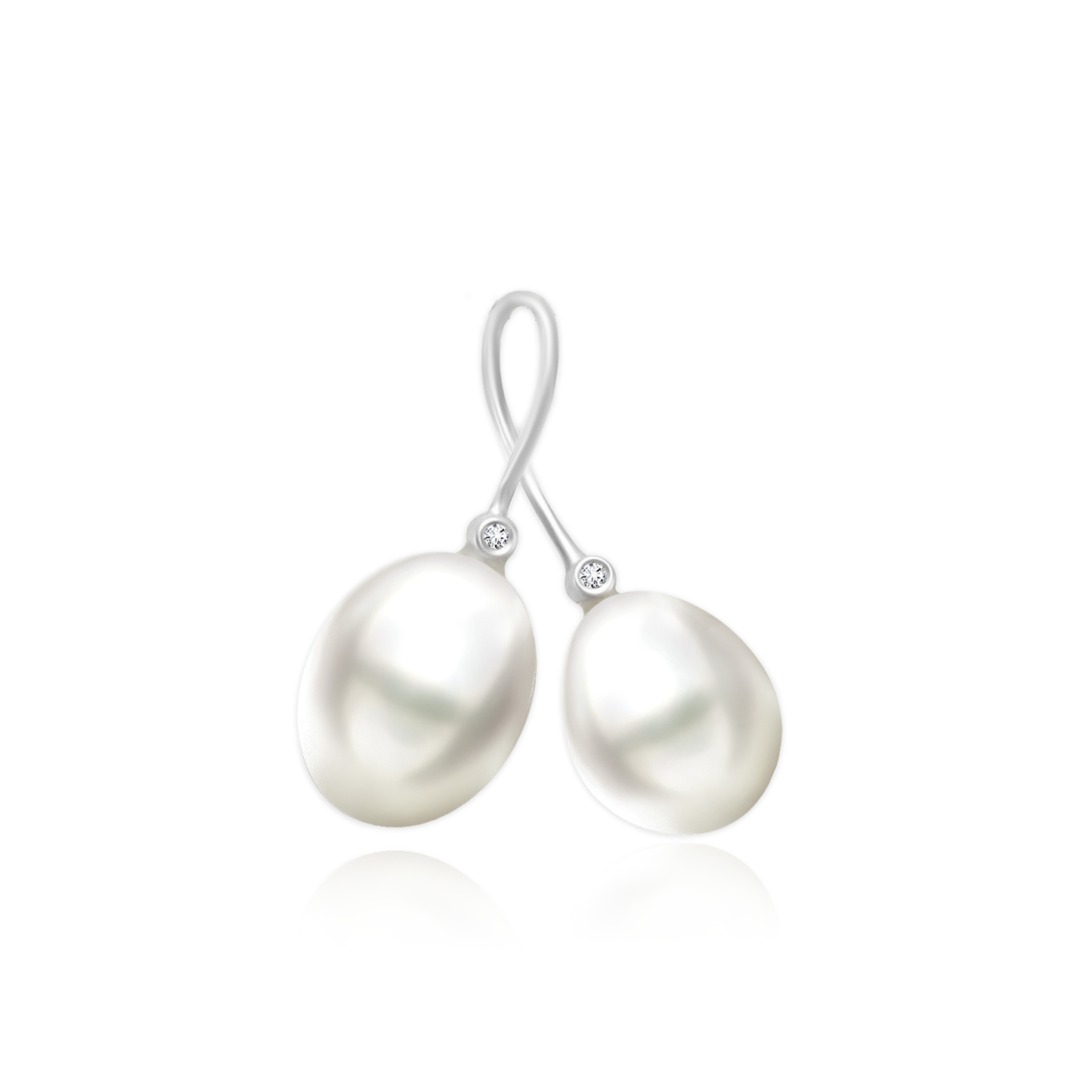TAKA Jewellery Lustre Pearl Diamond Gold Pendant 9K