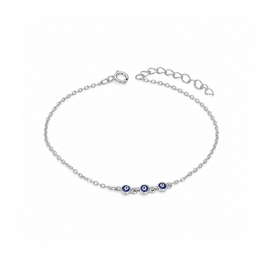 TAKA Jewellery Lucky Protection Eye 925 Silver Bracelet