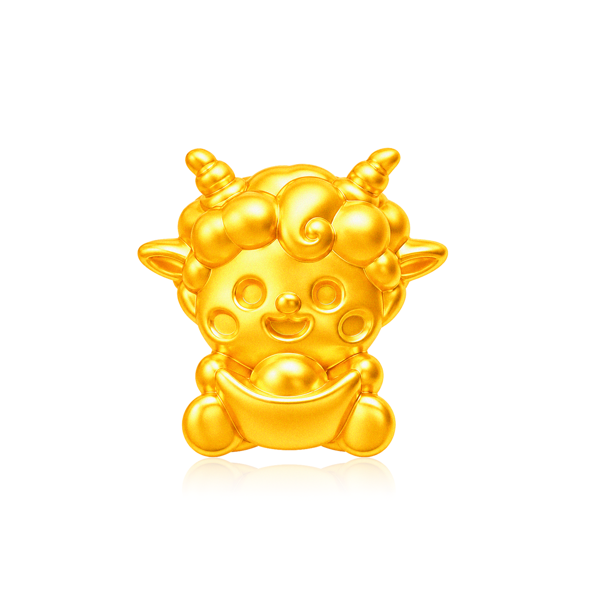 TAKA Jewellery Golden Blessings Goat 999 Pure Gold Charm