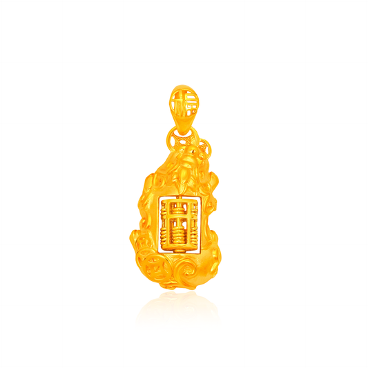 TAKA Jewellery Pixiu Abacus 916 Gold Pendant