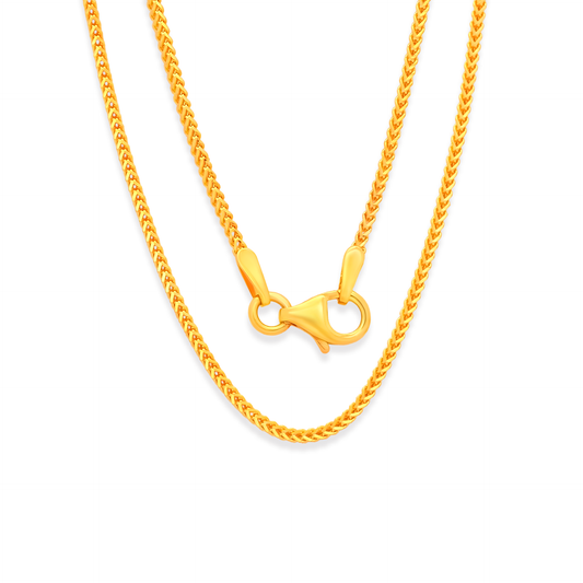 TAKA Jewellery Fox Tail 916 Gold Chain - 1.06mm