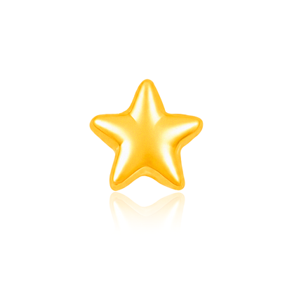 TAKA Jewellery 999 Pure Gold Star Pendant with 9K Gold Chain