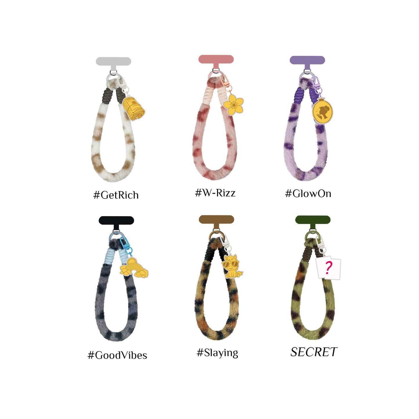 TAKA Jewellery 999 Pure Gold “Good Vibes” Blind Box Series | 0.1gm Gold Charm with Phone Strap