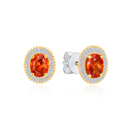 TAKA Jewellery Spectra Sapphire Diamond Earrings 18K