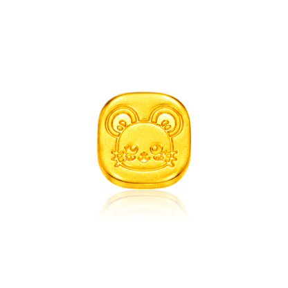 TAKA Jewellery Petite Gold 999 Pure Gold Chinese Zodiac Series - Square