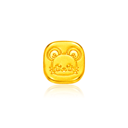 TAKA Jewellery Petite Gold 999 Pure Gold Chinese Zodiac Series - Square