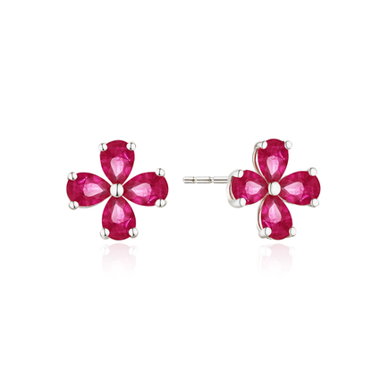TAKA Jewellery Spectra Ruby Earrings 18K