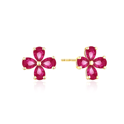 TAKA Jewellery Spectra Ruby Earrings 18K