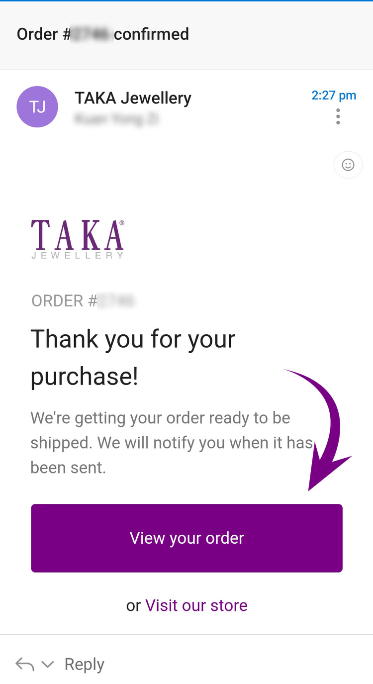 How To Check & Track Order Status - TAKA Jewellery