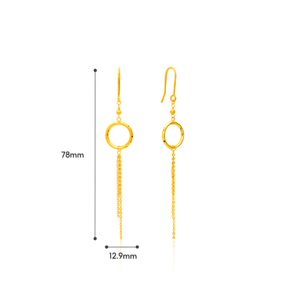 TAKA Jewellery Dolce 18K Gold Earrings Tassels