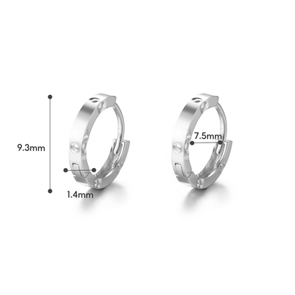 TAKA Jewellery Dolce 18K Gold Earrings Hoop