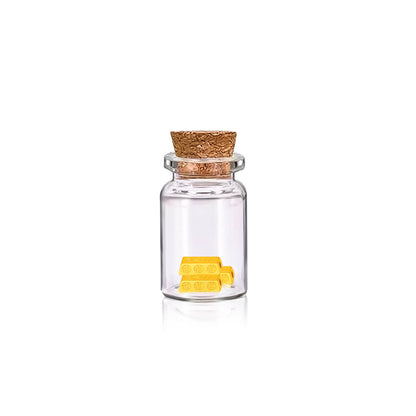 TAKA Jewellery 999 Pure Gold Petite Gold Coin / Gold Bar in Glass Bottle