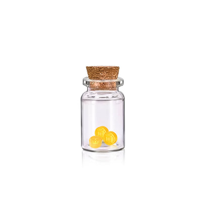 TAKA Jewellery 999 Pure Gold Petite Gold Coin / Gold Bar in Glass Bottle