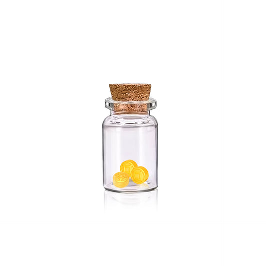 TAKA Jewellery 999 Pure Gold Petite Gold Coin / Gold Bar in Glass Bottle