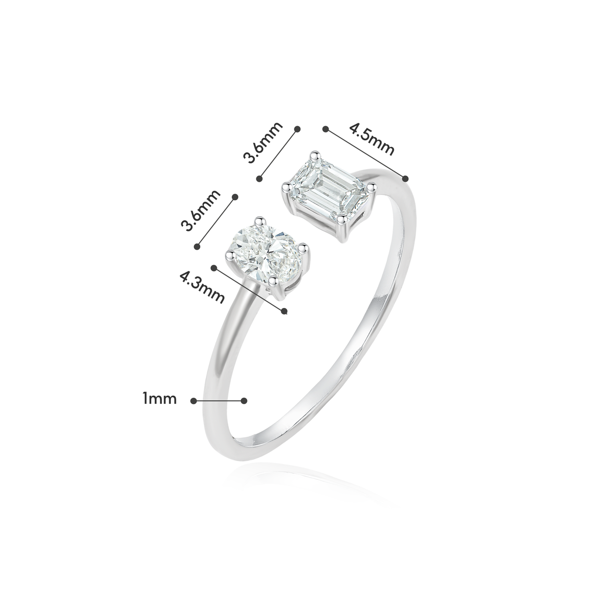 TAKA Jewellery Lab Grown Diamond Ring 10K Gold