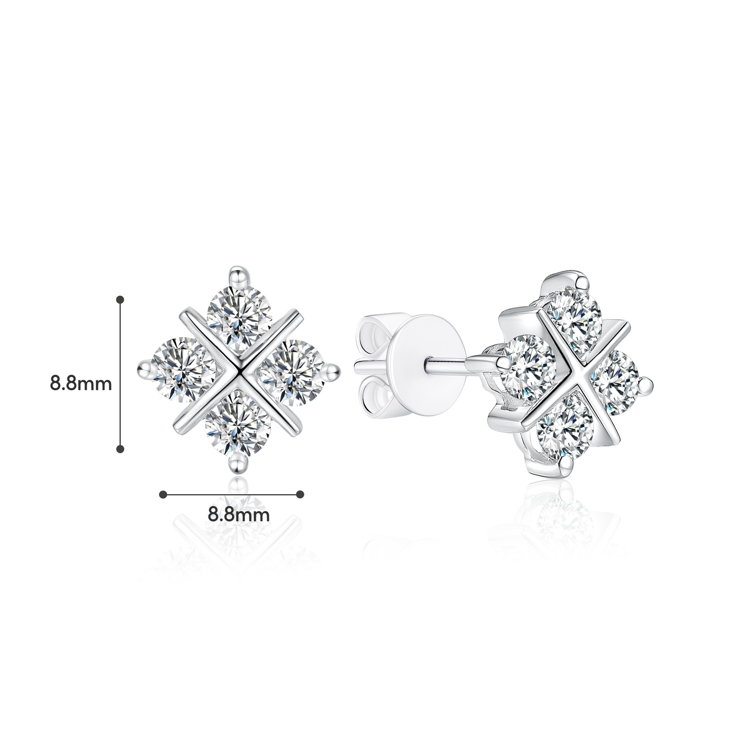 TAKA Jewellery Lab Grown Diamond Earrings 10K Gold