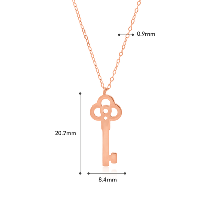 TAKA Jewellery Dolce 18K Gold Necklace Key