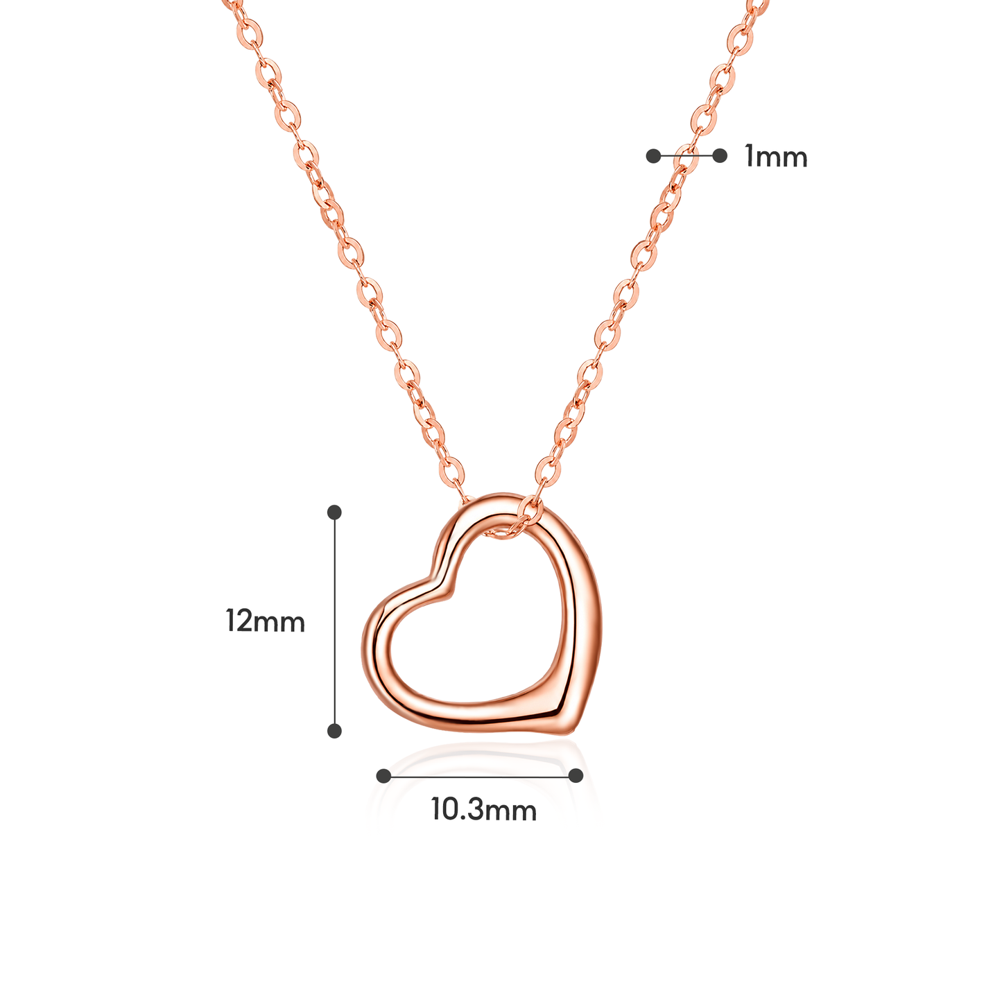 TAKA Jewellery Dolce 18K Gold Heart Necklace