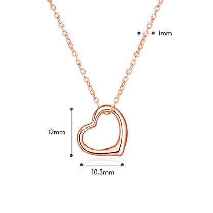 TAKA Jewellery Dolce 18K Gold Heart Necklace