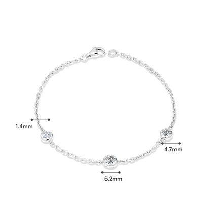 TAKA Jewellery Lab Grown Diamond Heart Bracelet 10K Gold