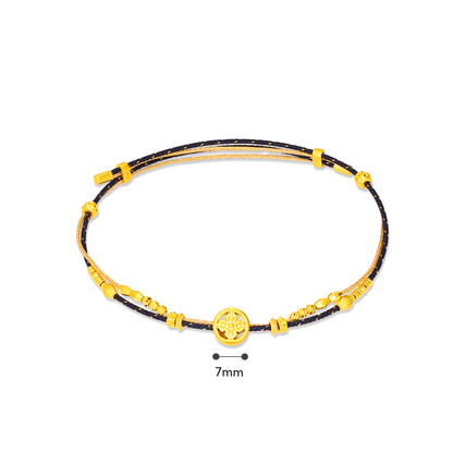 TAKA Jewellery Heritage Threads Gold Collection 999 Pure Gold Bracelet