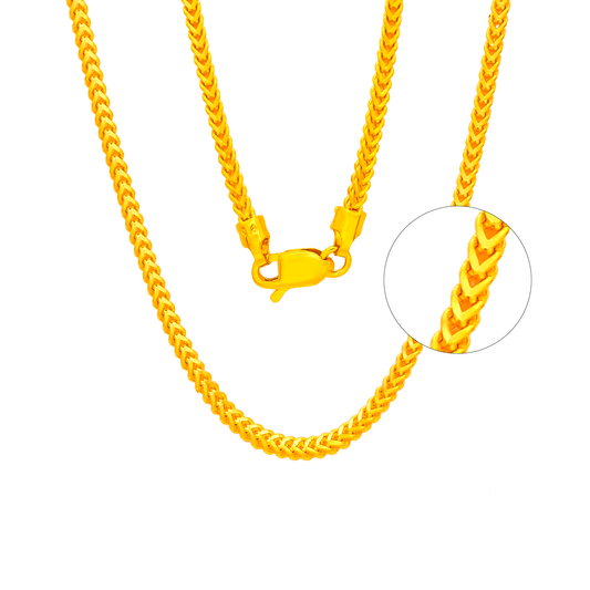 TAKA Jewellery 916 Gold Chain Foxtail