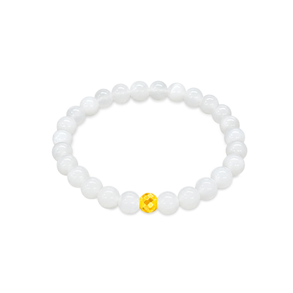 TAKA Jewellery 999 Pure Gold Ball Charm Bracelet