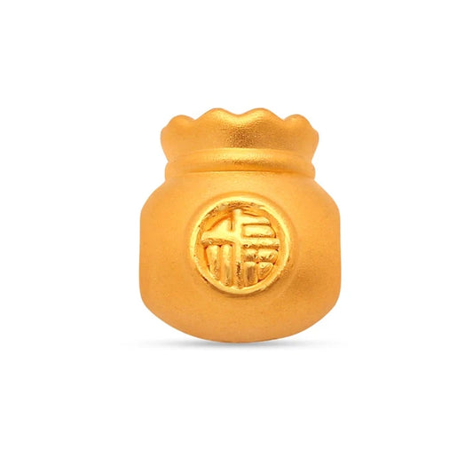 TAKA Jewellery 999 Pure Gold Charm FU DAI